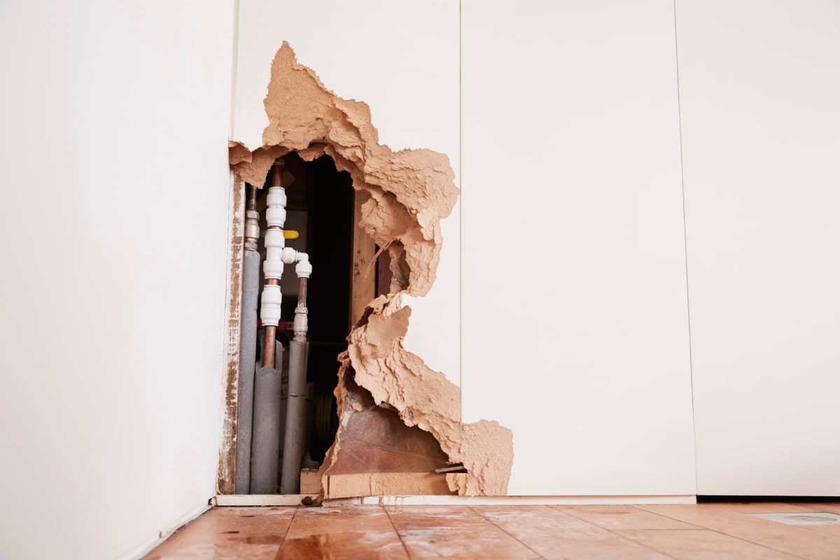 Burst pipes